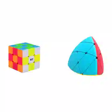 奇艺 三阶彩色五魔方 异形魔方 磁力魔方十二面体顺滑 比赛专用不规则魔方 益智 玩具