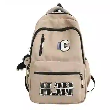 行途 潮流字母时尚简约大容量旅行高级感休闲 尼龙 双肩包 男女同款情侣款 多色