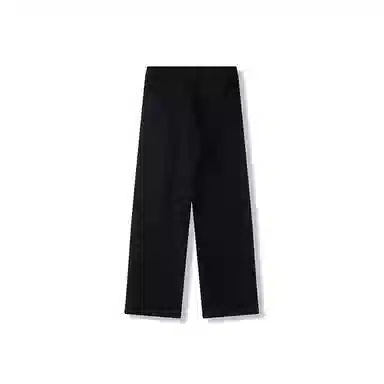 我是大卫 复古灯芯绒潮流宽松港风中腰阔腿休闲裤 男女同款 黑色