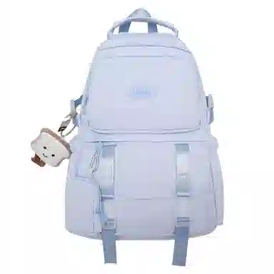 醇龙  尼龙男女通用多色风简约纯色双肩包大容量背包