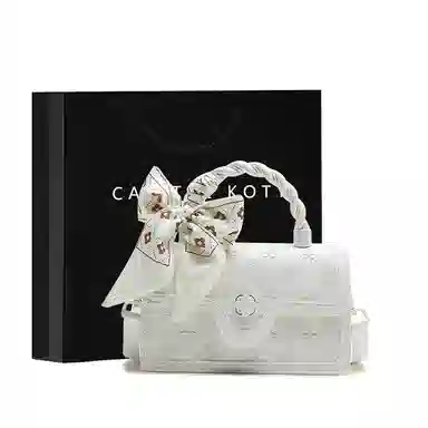 Carit&Koty Embroidered Tote Bag Small White