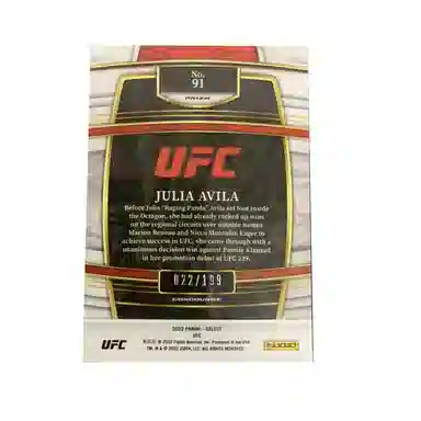 PANINI 2022 Select UFC RC 199