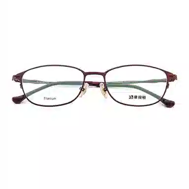 【联系客服可配度数】 康视顿 钛材镜框中高度近视超轻近视眼镜架 简约商务眼镜 钛β钛 椭圆形 光学镜架 女款