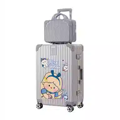 奥鹰   卡通多尺寸子母密码旅行皮箱子大容量情侣同款