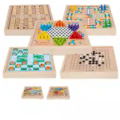 简普森 五子棋斗兽棋 桌面游戏 多功能棋子 玩具