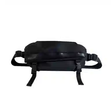 德力熊 百搭时尚运动 超纤 胸包 男女同款情侣款 黑白拼色/黑色