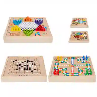 简普森 五子棋斗兽棋 桌面游戏 多功能棋子 玩具