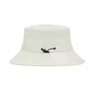 特步 休闲 聚酯纤维 渔夫帽 男女同款情侣款 米白