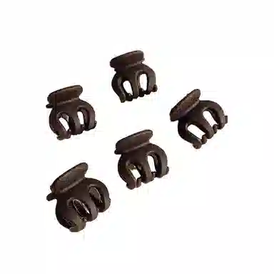 彤彤兔 黑色哑光小号抓夹刘海边夹迷你碎发发卡可爱潮 亚克力 发夹 女款