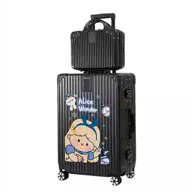 奥鹰   卡通多尺寸子母密码旅行皮箱子大容量情侣同款