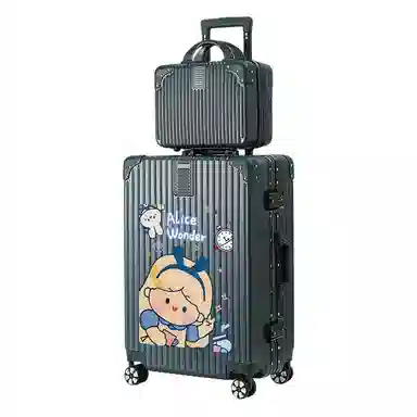 奥鹰   卡通多尺寸子母密码旅行皮箱子大容量情侣同款