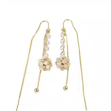 卡铂雅 金色 潮流轻奢潮流设计极简高级感港风气质 铜 耳环 女款