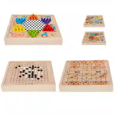 简普森 五子棋斗兽棋 桌面游戏 多功能棋子 玩具