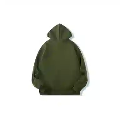 我是大卫 高级感运动宽松休闲百搭连帽落肩卫衣 男女同款 军绿色