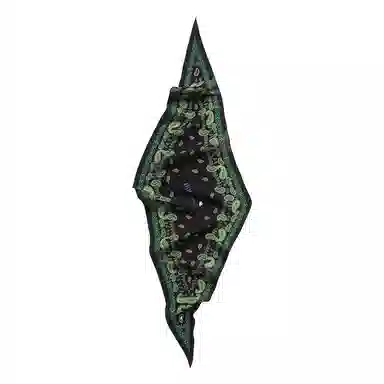 杭丝路 菱形小长条围巾纱巾护颈薄款遮脖子防晒 桑蚕丝 丝巾 女款 白色