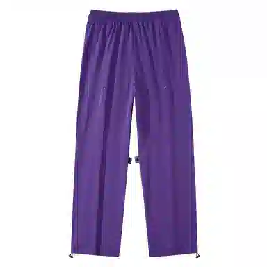 三体 简约字母印花基础宽松可调节裤脚直筒纯色阔腿百搭美式复古高街潮牌时尚舒适显瘦薄款透气日常多巴胺休闲裤 男女同款