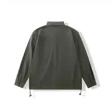 我是大卫 薄款宽松休闲百搭工装长袖衬衫 男款 深灰色