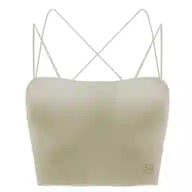 多情猫 薄款带胸垫美背亲肤舒适透气简约抹胸内衣 女款