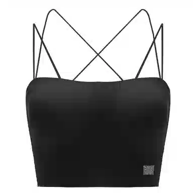 多情猫 薄款带胸垫美背亲肤舒适透气简约抹胸内衣 女款