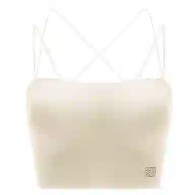 多情猫 薄款带胸垫美背亲肤舒适透气简约抹胸内衣 女款