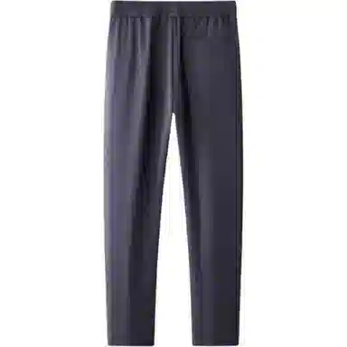 鸭鸭 外穿抽绳设计休闲直筒加绒加厚羽绒裤 男款