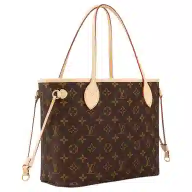 Louis Vuitton Neverfull PM Brown Pink Interior