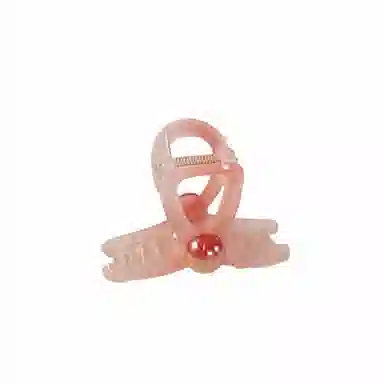 尚先生 夏季甜美简约抓夹温柔百搭渐变橙色中号鲨鱼夹发夹 发饰 女款