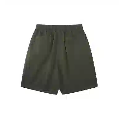 我是大卫 日系复古休闲灯笼裤子夏季韩版潮流时尚工装短裤 男款 军绿色
