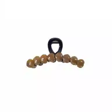 尚先生 高级感棕色树脂爱心发夹后脑勺超大号抓夹百搭鲨鱼夹 发饰 女款