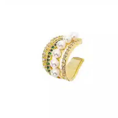 韵系 满钻微镶 夏季高级感 铜 耳夹 女款