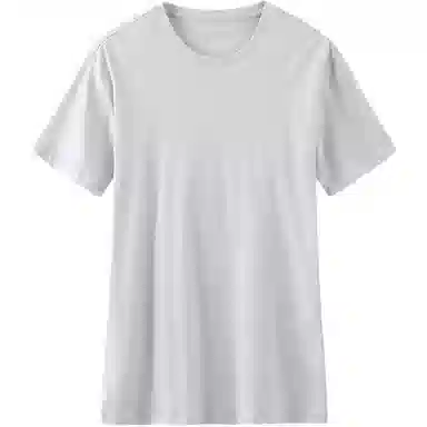 舒雅 纯棉圆领纯色睡衣上装 男款