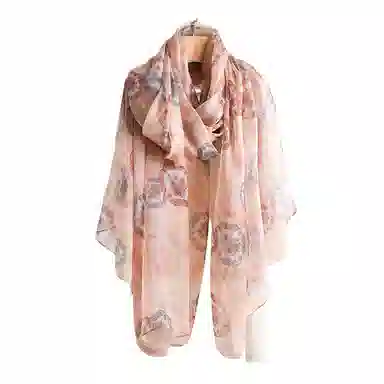 撞青春 大纱巾仿真丝 高端春夏防晒高档薄款时尚 丝巾 女款