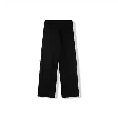 我是大卫 韩版时尚小众设计感简约百搭宽松直筒西装休闲裤 男款 黑色