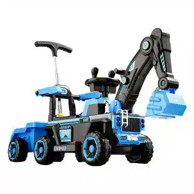 欧洛伊 电动挖机挖土 大号工程车带拖斗 四轮沙滩车 可坐人 遥控玩具
