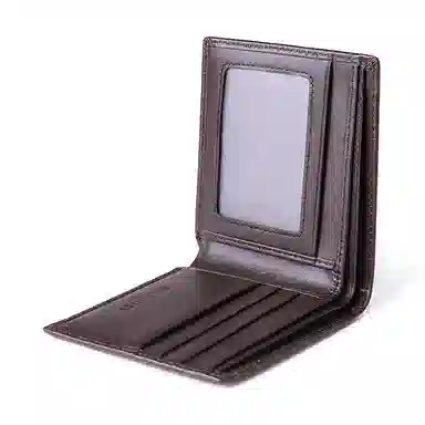 波斯丹顿 钱包男士真皮短款实用男友横款男士皮夹敞口