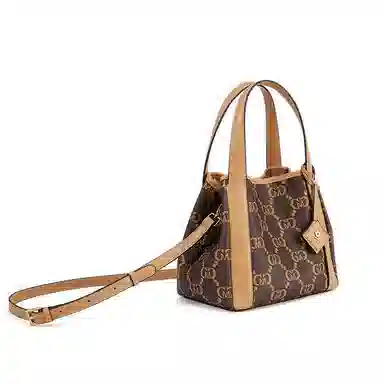 梦特娇 小众时尚通勤复古老花 合成革 单肩斜挎包 中号 女款 曜石黑/月石灰/椰奶白/果壳棕/琥珀色