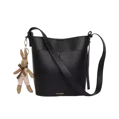 木林森 复古轻奢通勤休闲百搭 合成革 单肩包手提包水桶包 常规 女款 焦糖色/橄榄色/黑色