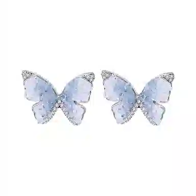 CAROMAY Sea Salt Ice Crystal Series Earrings Silver