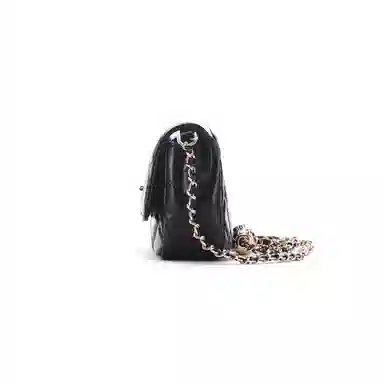 红蜻蜓 菱格链条包真皮女包单肩包 皮革 斜挎包