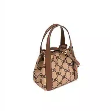 梦特娇 小众时尚通勤复古老花 合成革 单肩斜挎包 中号 女款 曜石黑/月石灰/椰奶白/果壳棕/琥珀色