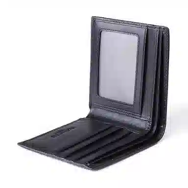 波斯丹顿 钱包男士真皮短款实用男友横款男士皮夹敞口