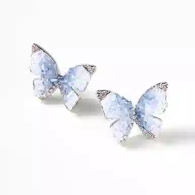 CAROMAY Sea Salt Ice Crystal Series Earrings Silver