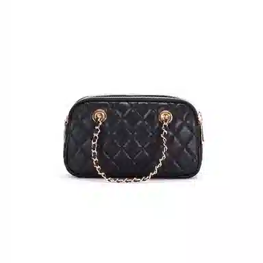 红蜻蜓 头层牛皮 斜挎包 菱格链条 女款 多色