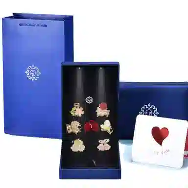 妖娆猫 一周星期发夹头饰女高端发卡夹子网红鲨鱼夹发饰套装礼盒创意实用高级感儿童礼品女生 小抓夹 女款