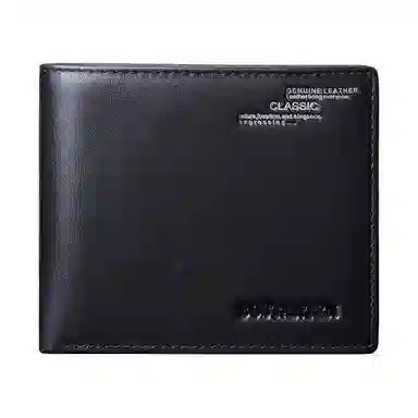 波斯丹顿 钱包男士真皮短款实用男友横款男士皮夹敞口