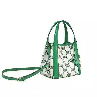 梦特娇 小众时尚通勤复古老花 合成革 单肩斜挎包 中号 女款 曜石黑/月石灰/椰奶白/果壳棕/琥珀色