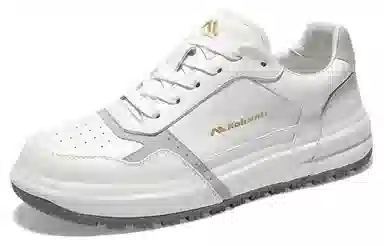 哥仑步 头层牛皮 简约百搭 时尚舒适 防滑透气 低帮 生活休闲鞋 男款