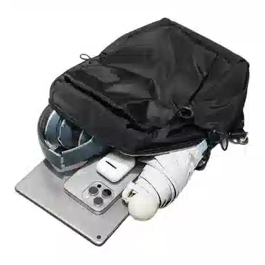 巴布豆 大容量个性时尚百搭实用斜挎单肩 防泼水耐磨材质 胸包 大号 男款 黑色/蓝色/纯黑/纯蓝