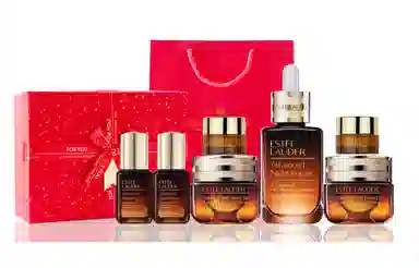 雅诗兰黛 奢宠六件礼 小棕瓶 熬夜眼霜 面部精华液 尊享挚爱礼盒 淡纹紧致保湿修护