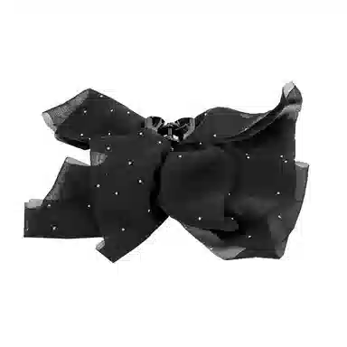 卡铂雅 黑色极简高级感港风气质复古休闲设计 橡胶 发夹 女款